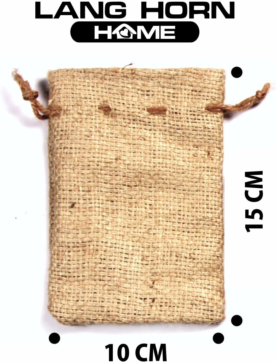 Jute / Burlap / Hessian Mini Favour Bag / Sack | Gift pouch | Hessian Sack with drawstring 30 pcs | 10 cm x 15 cm