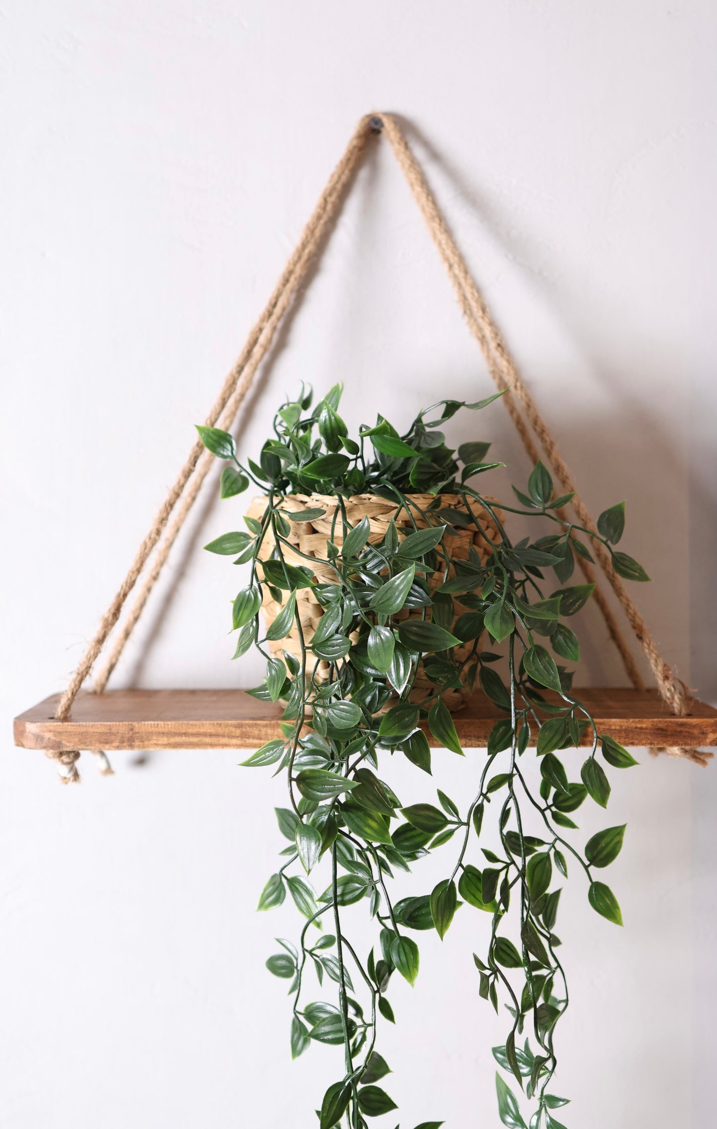 Wooden hanging Rope Shelf Pack of 2