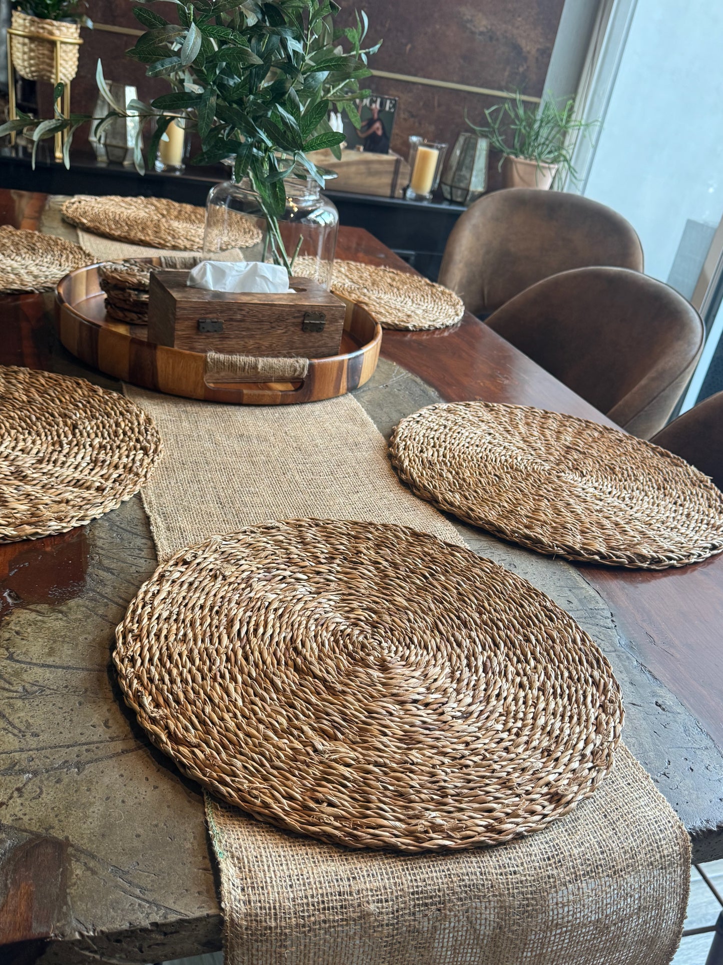 30 cm x 10 m Handmade Natural Jute table Runner | Burlap Roll
