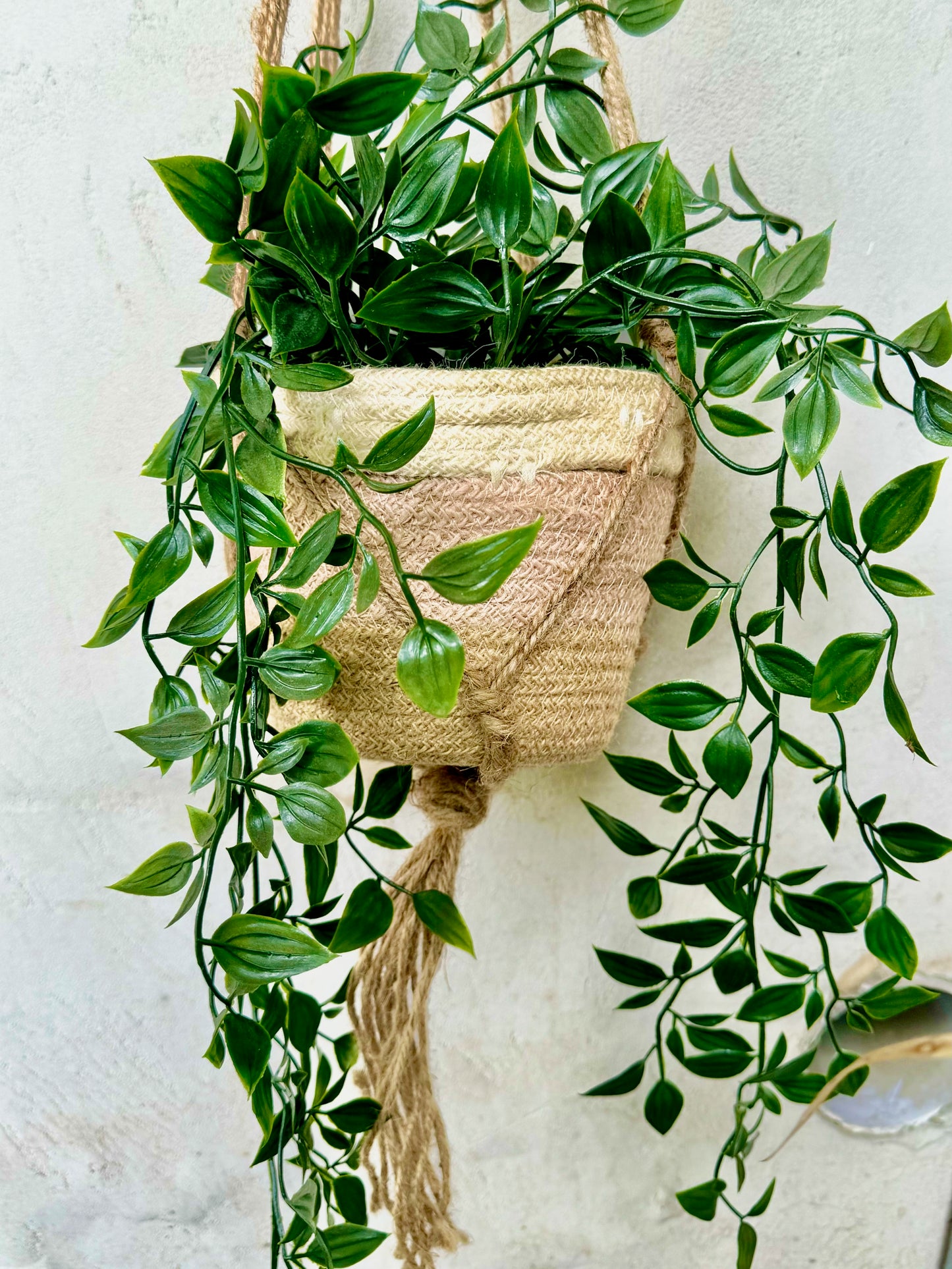 Handmade Jute Macrame Plant Hanger | Flower Pot Holder | Hanging jute Rope Plant hanger | Pack of 4