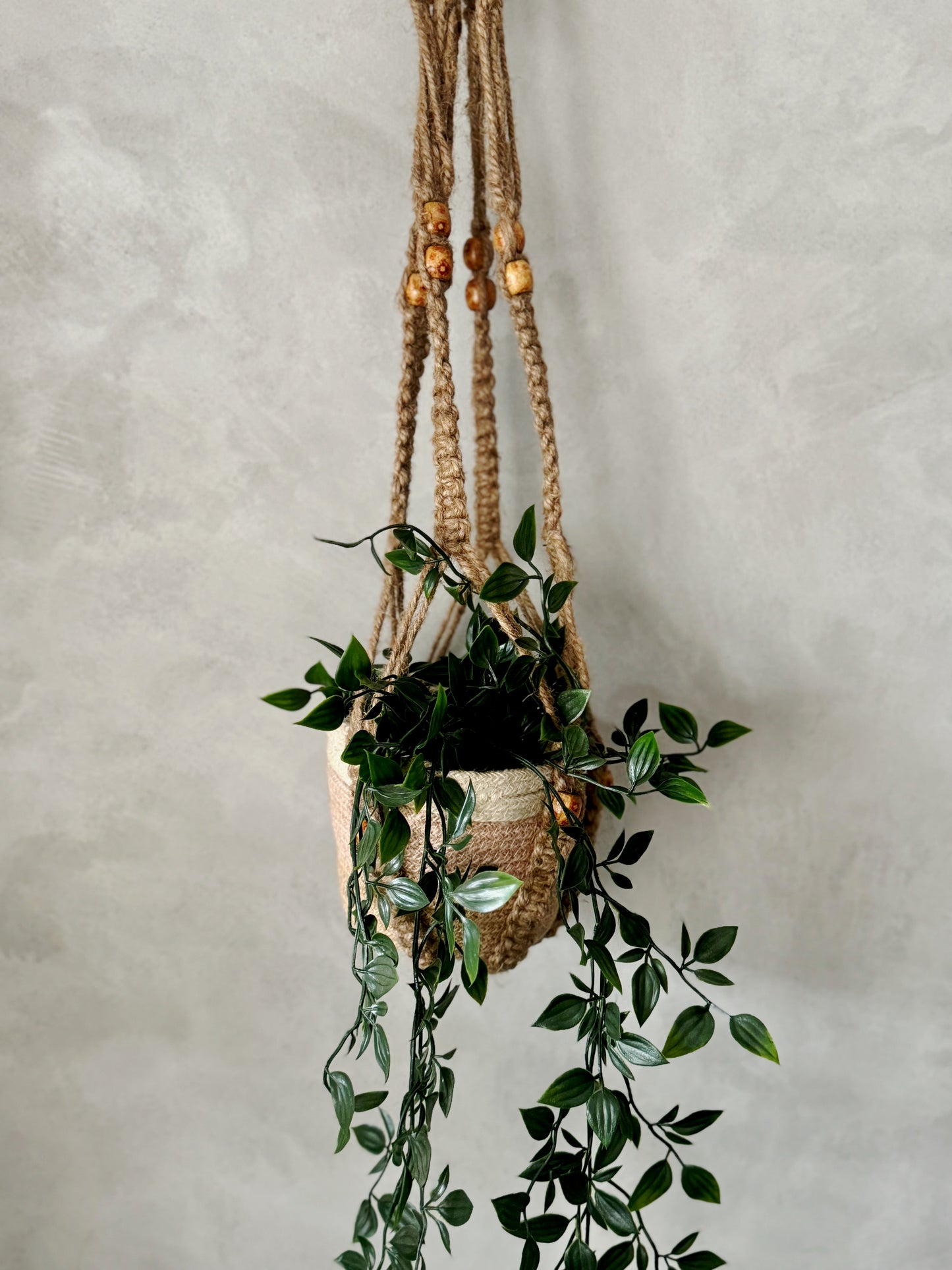 Pack of 1 / 2 or 4 | Handmade Jute Plant Hanger | Flower Pot Holder | Hanging Jute Plant hanger | Jute Macrame | 33 inch | 84 cm