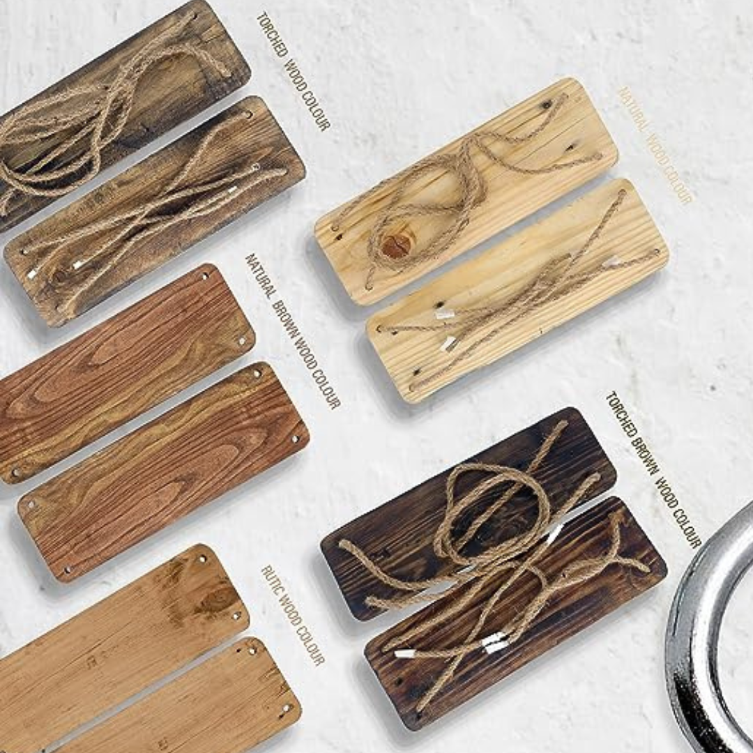 Wooden hanging Rope Shelf Pack of 2