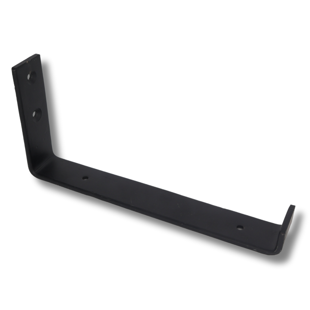 Heavy Duty Wall Metal Shelf Bracket | Up Style Black |  9" x 4" x 1.5" (5mm thick) | PACK OF 4