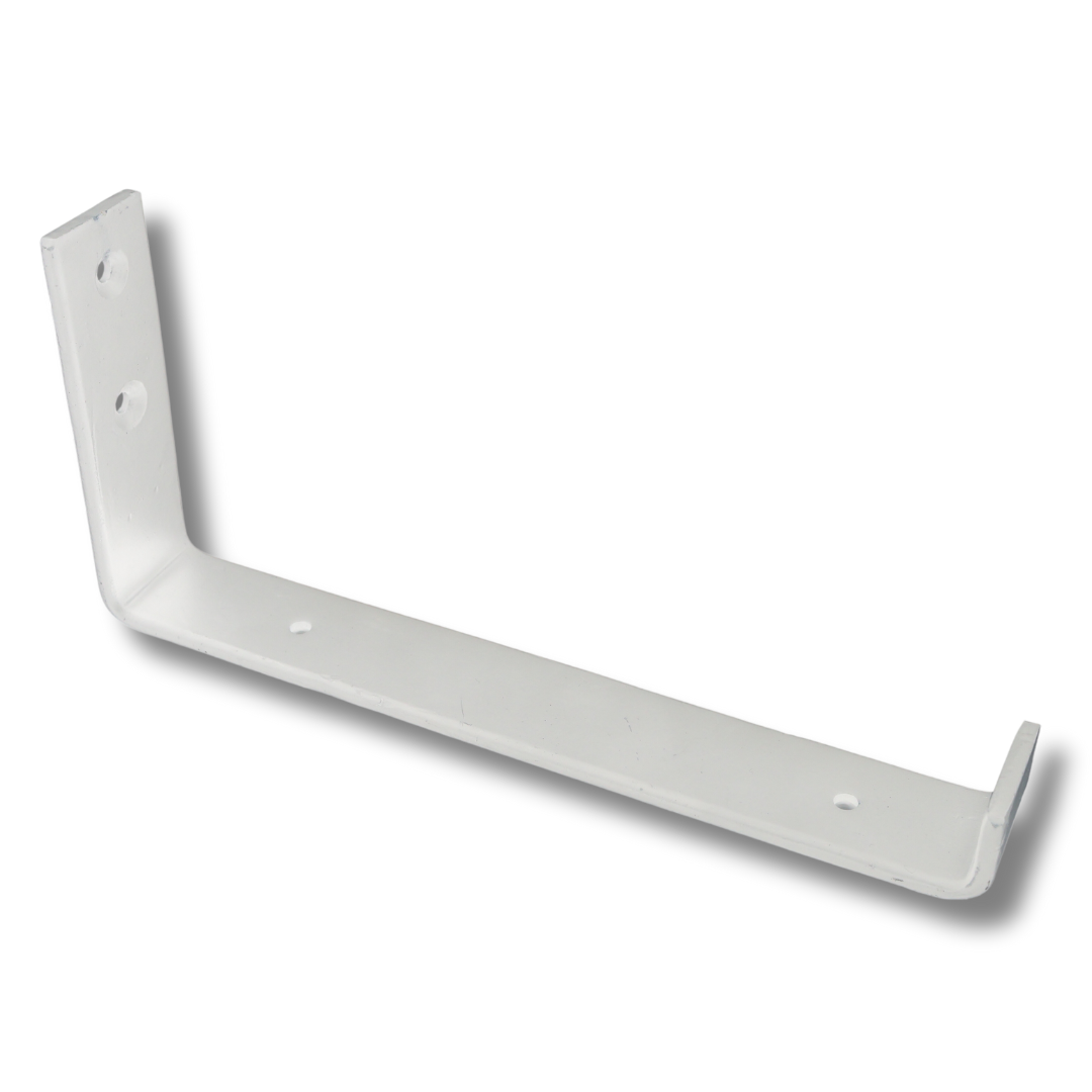 Heavy Duty Wall Metal Shelf Bracket | Up Style White | 225mm x 100mm x 38mm | PACK OF 4