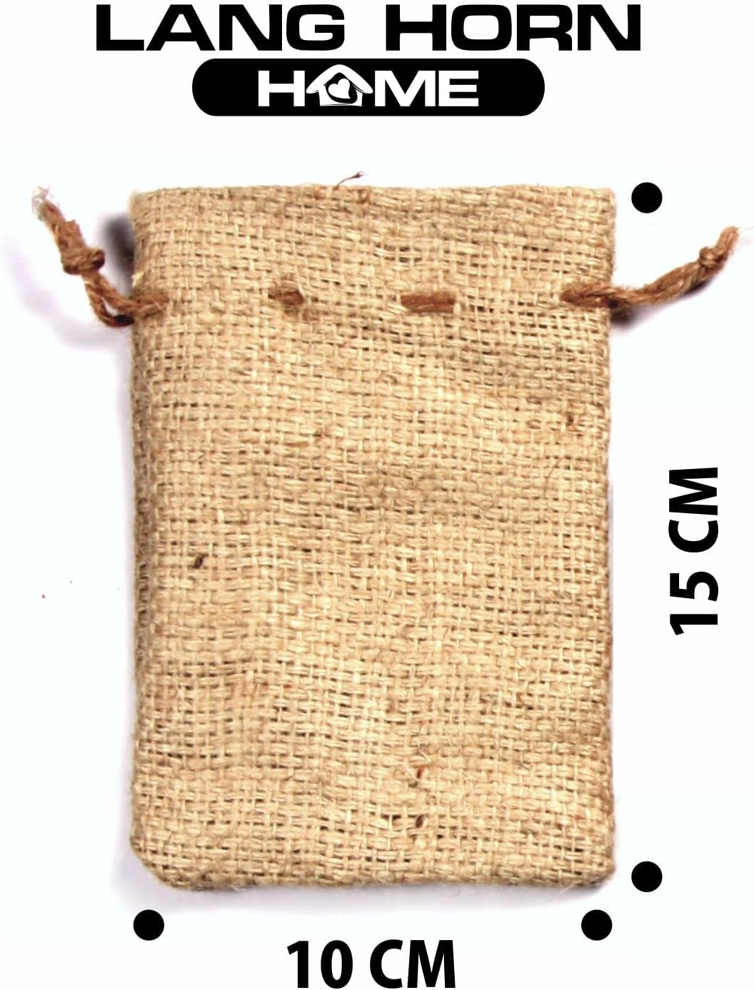 Jute / Burlap / Hessian Mini Favour Bag / Sack | Gift pouch  | Hessian Sack with drawstring 30 pcs |  10 cm x 15 cm