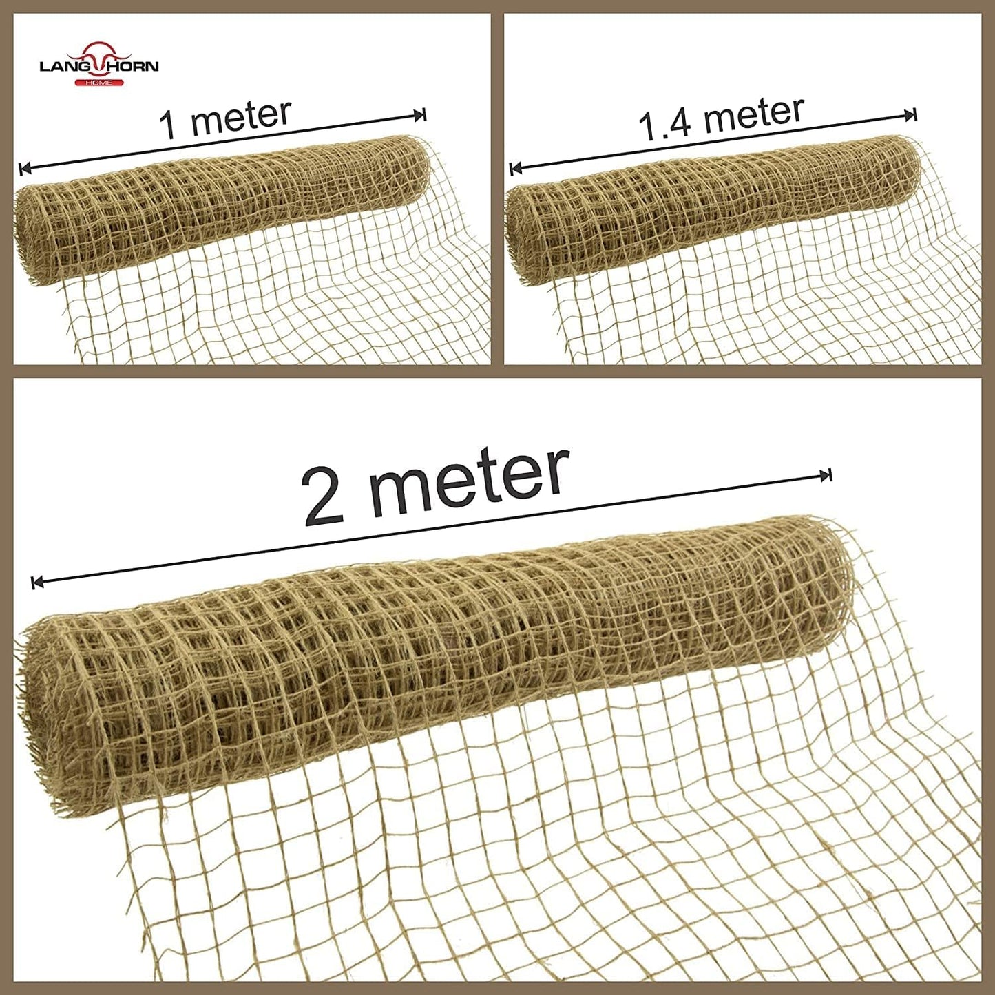 Handmade Jute Net | Plant Support Trellis | 100% Natural and Eco Friendly | 4 sizes