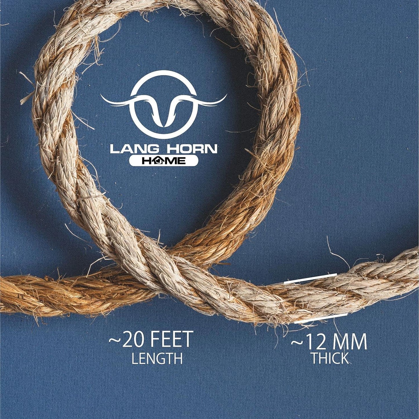 Natural Jute Rope | Twisted Jute Cord | Hessian String | 6mm, 8mm, 10mm, 12mm, 14mm, 16mm, 18mm, 20mm | 10m length