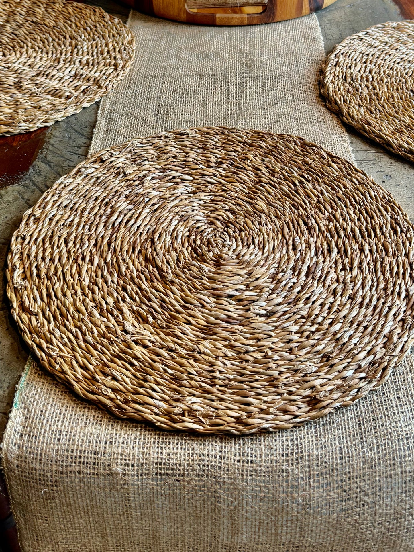 30 cm x 10 m Handmade Natural Jute table Runner  | Burlap Roll