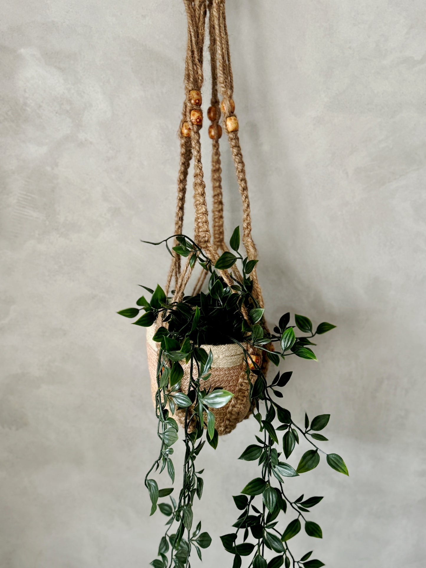 Pack of 1 / 2 or 4  |  Handmade Jute Plant Hanger  |  Flower Pot Holder  |  Hanging Jute Plant hanger  | Jute Macrame  | 33 inch | 84 cm